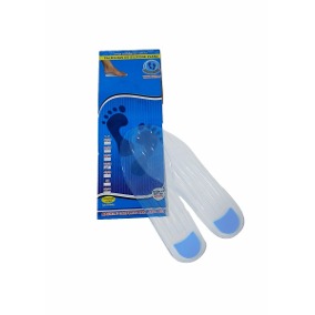 Palmilha Plana de Silicone Lisa c/ Ponto Azul ORTHOSILIC